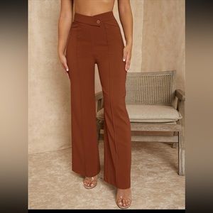 Palazzo pants rust brown